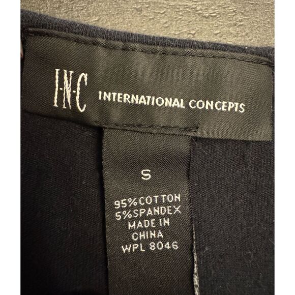 INC Studded V Neck Flared Sleeve Top - Sz S - Picture 11 of 12